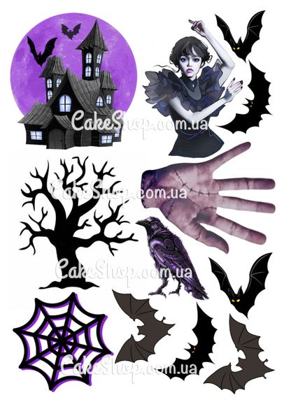 ⋗ Вафельная картинка  Венсдей 4 купить в Украине ➛ CakeShop.com.ua, фото