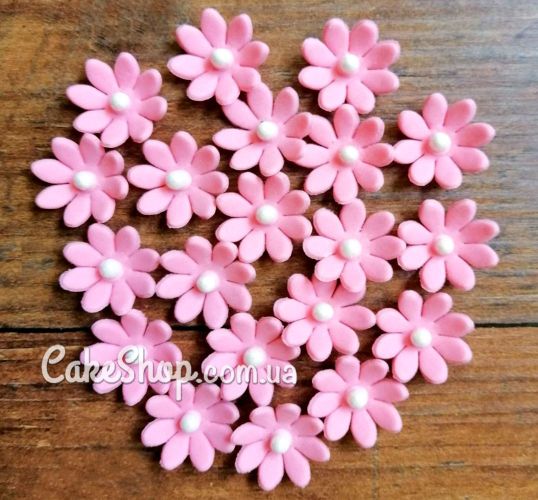 ⋗ Сахарные фигурки Маргаритка Премиум моно розовая купить в Украине ➛ CakeShop.com.ua, фото
