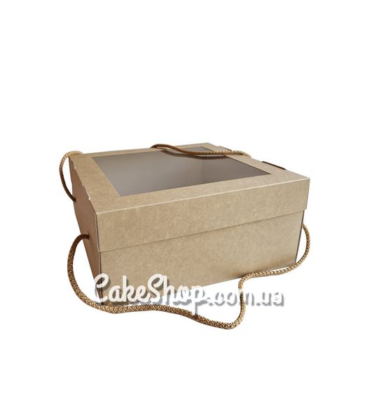 ⋗ Коробка для торта и чизкейка 24,8х24,8х11 см, Крафт купить в Украине ➛ CakeShop.com.ua, фото