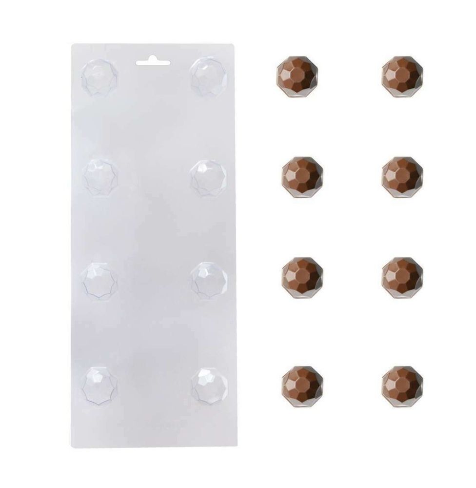 Пластиковая форма для шоколада Конфета Рубин - фото