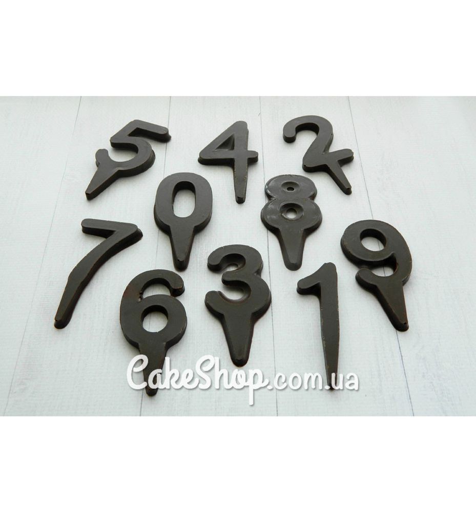 Пластикова форма для шоколаду Цифри 3 (на ніжці) 7,5 см - фото