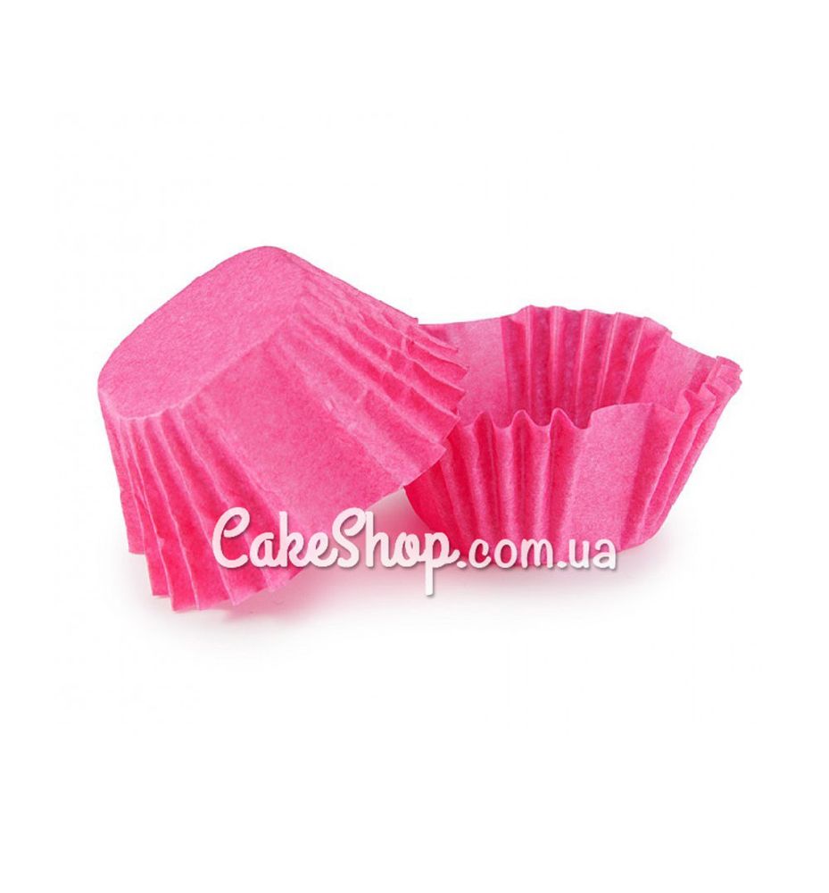Бумажные формы для конфет и десертов 2,7х2,2 розовые 50 шт. - фото