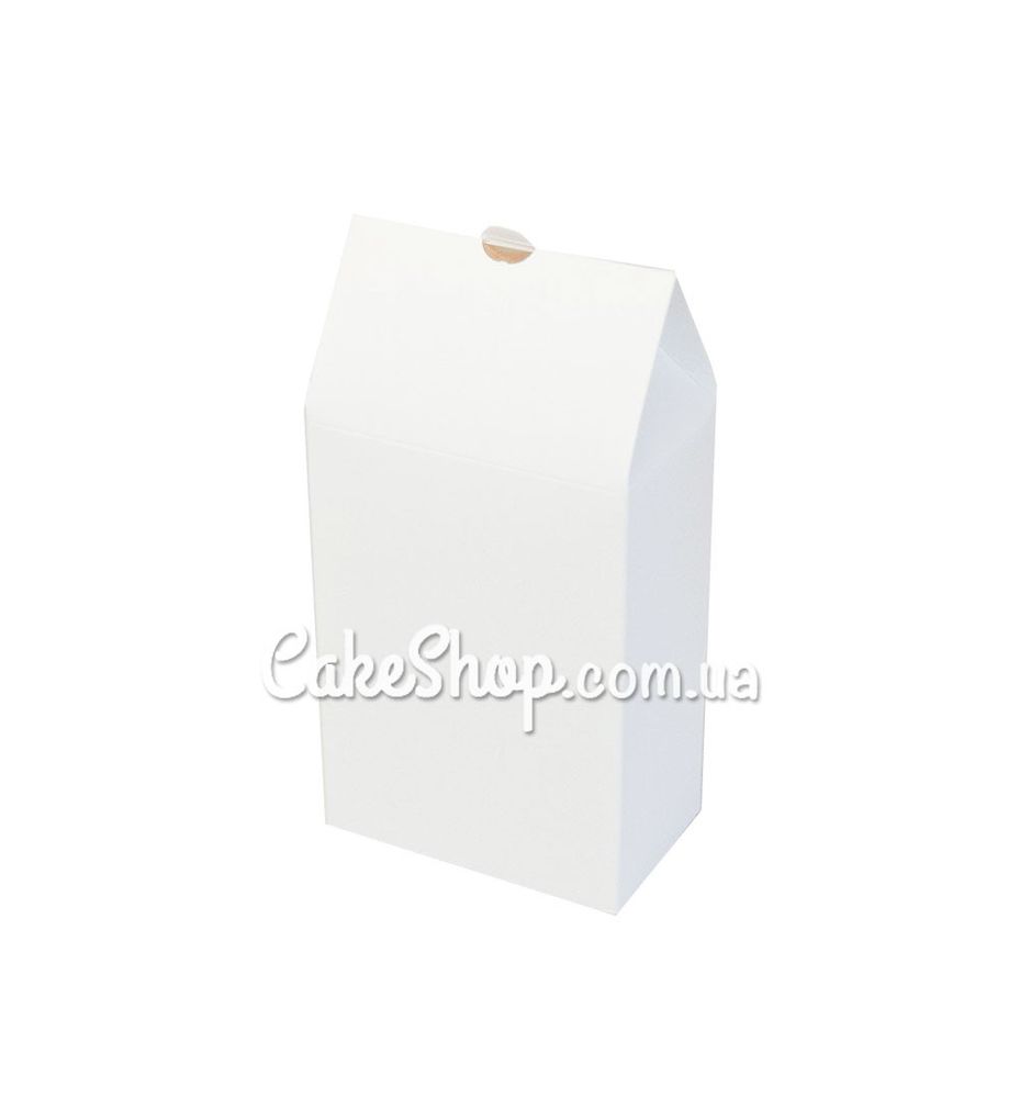 Коробка для пряників, печива вертикальна Біла, 14х10х6 см - фото