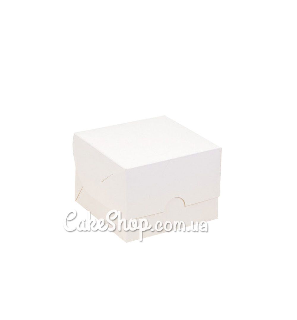 ⋗ Коробка-контейнер для десертов Белая, 13х13х8 см купить в Украине ➛ CakeShop.com.ua, фото