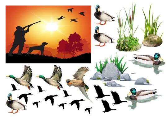 ⋗ Вафельная картинка Охота 5 купить в Украине ➛ CakeShop.com.ua, фото