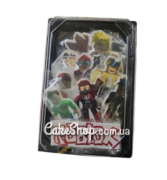 ⋗ Сахарные фигурки топеры MAXI Роблокс для мальчиков ТМ ДомК купить в Украине ➛ CakeShop.com.ua, фото