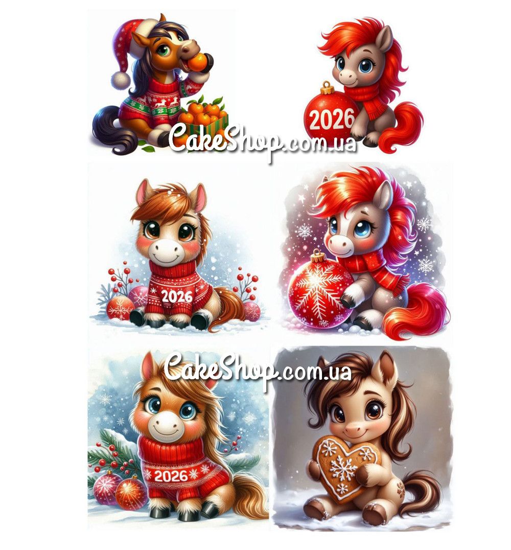 ⋗ Вафельная картинка З Новим роком 2026-1 купить в Украине ➛ CakeShop.com.ua, фото