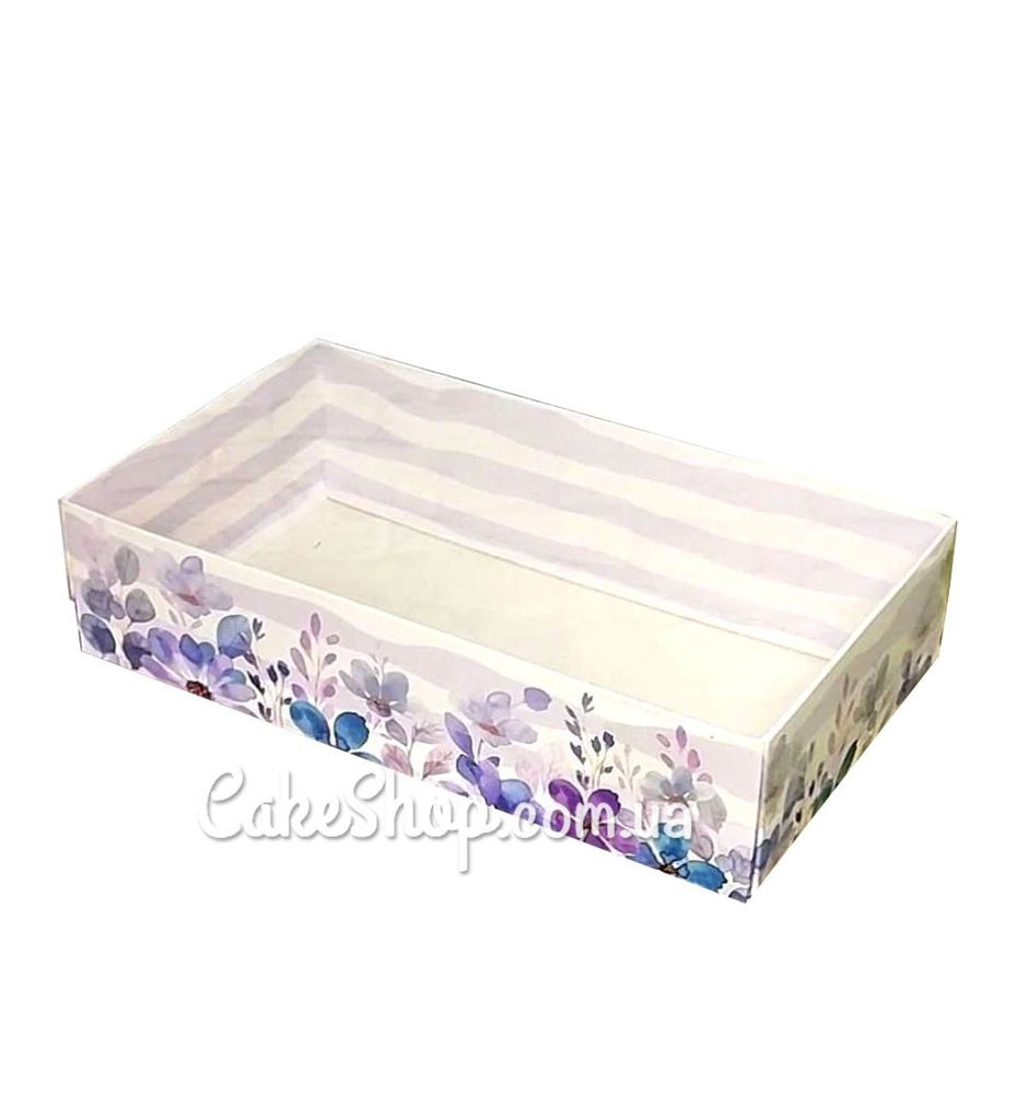 Коробка з прозорою кришкою Фіолет, 25х14х6 см - фото