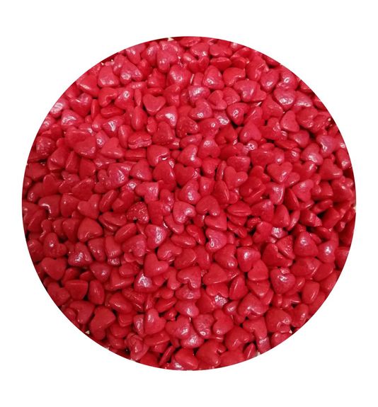 ⋗ Посыпка сахарная ТМ Сладо Сердечки глянцевые красные, 50 г купить в Украине ➛ CakeShop.com.ua, фото