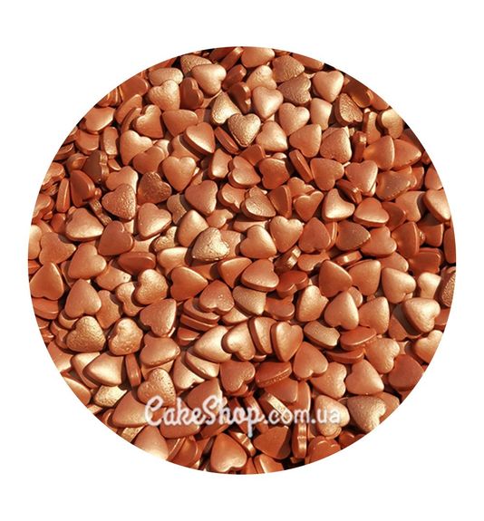 ⋗ Посипка цукрова DG Серця мідні купити в Україні ➛ CakeShop.com.ua, фото