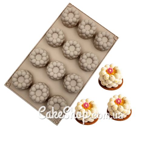 ⋗ Силіконова форма для мусових тістечок Малина купити в Україні ➛ CakeShop.com.ua, фото