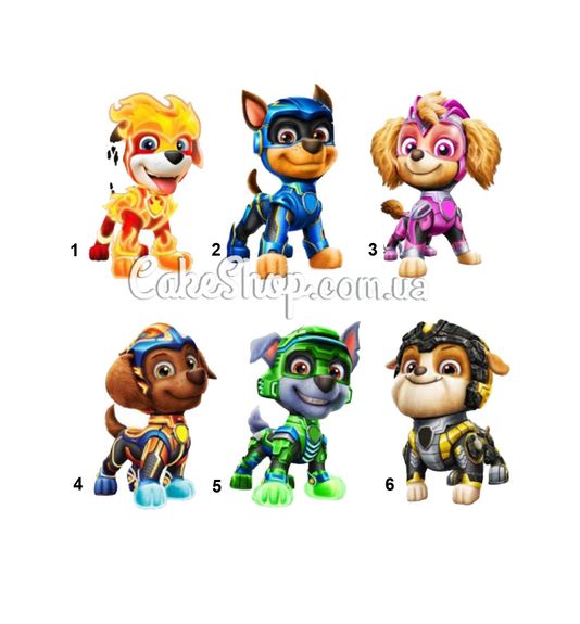 ⋗ Медово-имбирный пряник Щенячий патруль, 1 шт купить в Украине ➛ CakeShop.com.ua, фото