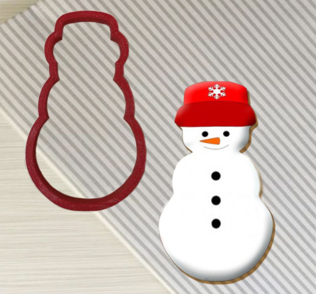 ⋗ Вырубка пластиковая Снеговик купить в Украине ➛ CakeShop.com.ua, фото