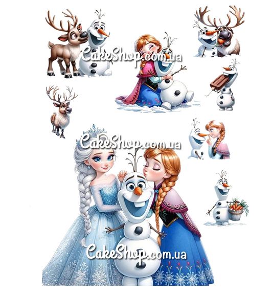 ⋗ Вафельная картинка Холодное сердце 36 купить в Украине ➛ CakeShop.com.ua, фото