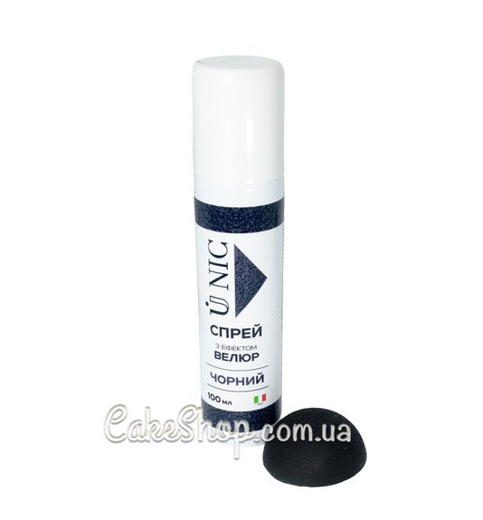 ⋗ Спрей з ефектом велюру U NIC Чорний, 100 мл купити в Україні ➛ CakeShop.com.ua, фото
