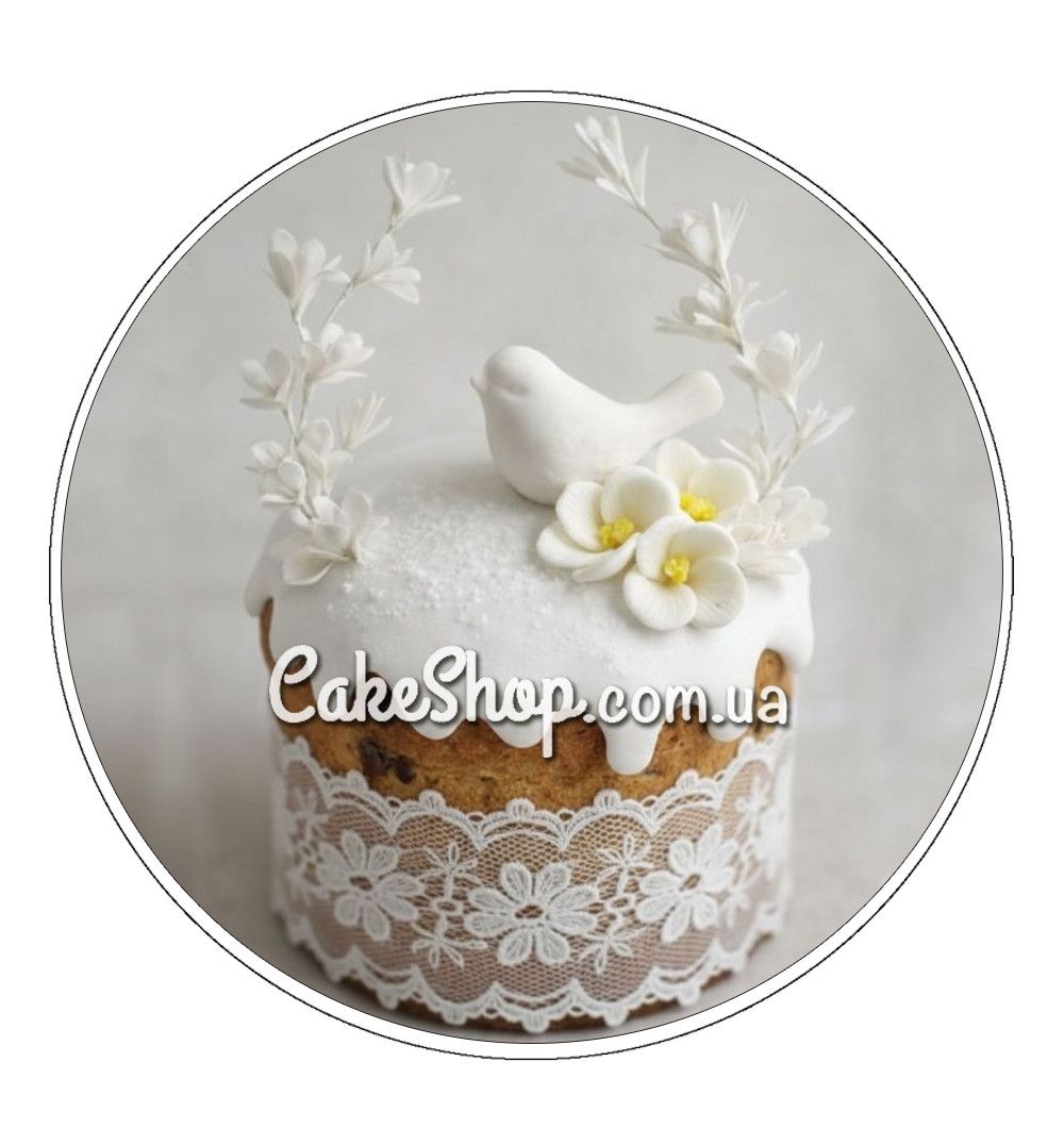 ⋗ Вафельный цветок Веточка сакуры белая ТМ Сладо купить в Украине ➛ CakeShop.com.ua, фото