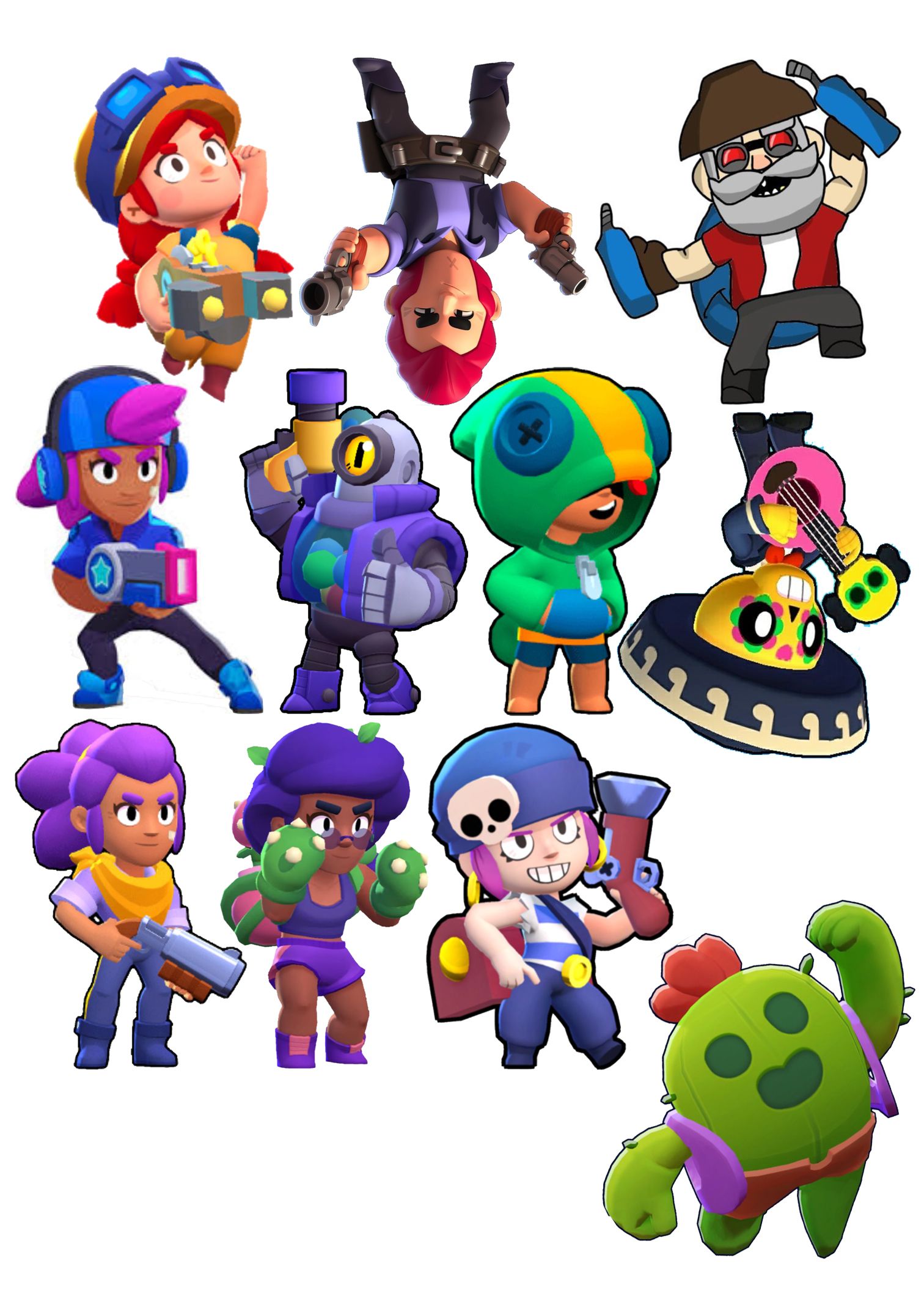 ⋗ Вафельная картинка BRAWL STARS 6 купить в Украине ➛ CakeShop.com.ua, фото