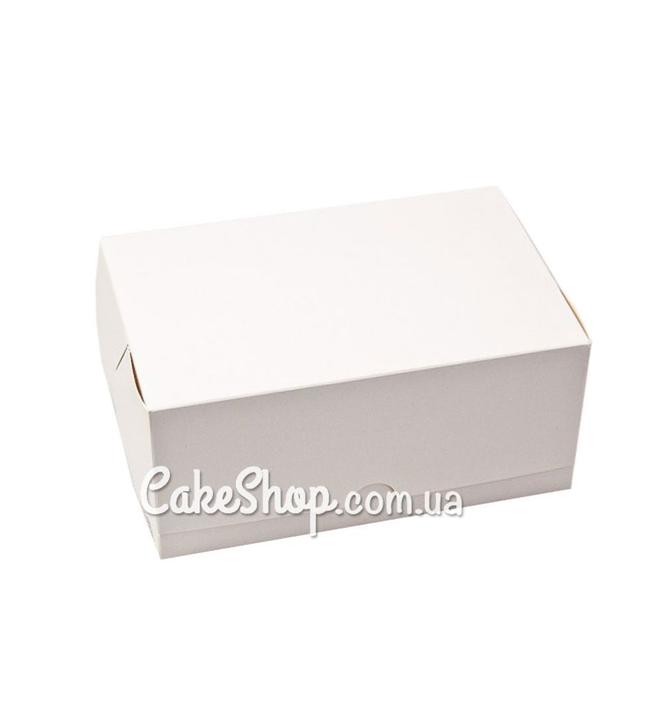 Коробка-контейнер для десертів Біла, 21х15х10 см - фото