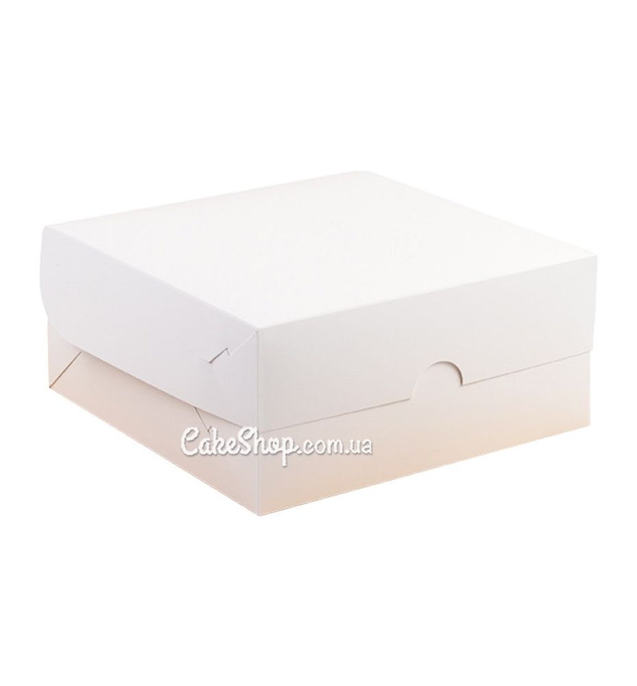 Коробка для десертів Біла, 20х20х9 - фото