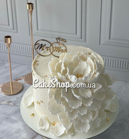 ⋗ Цукрові фігурки Пелюстки білі ТМ Іриска купити в Україні ➛ CakeShop.com.ua, фото