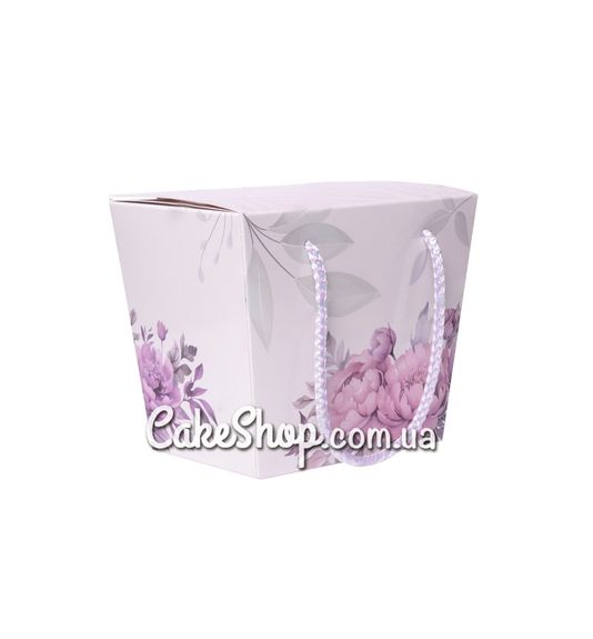 ⋗ Коробка подарочная Пионы, 9х13х13,5 см купить в Украине ➛ CakeShop.com.ua, фото