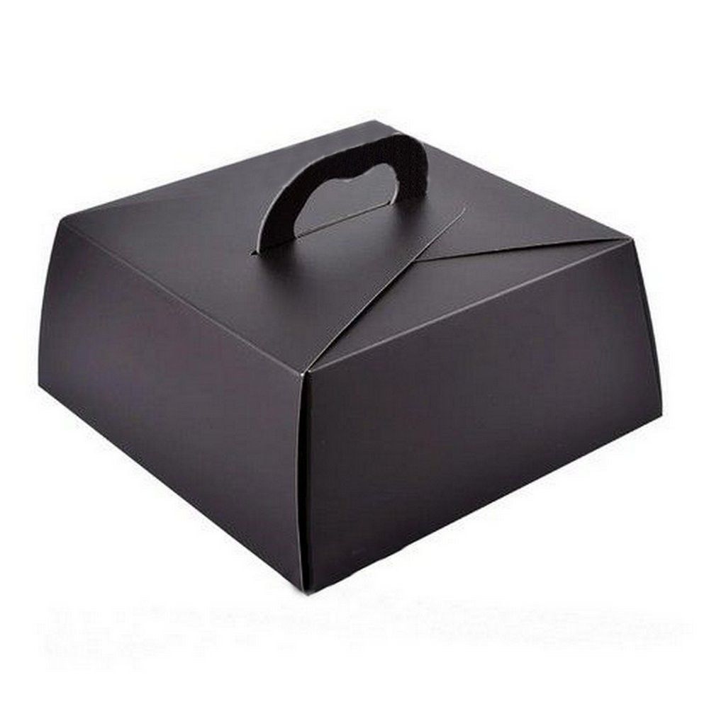 ⋗ Коробка для торта Чёрная 30х30х14 см купить в Украине ➛ CakeShop.com.ua, фото