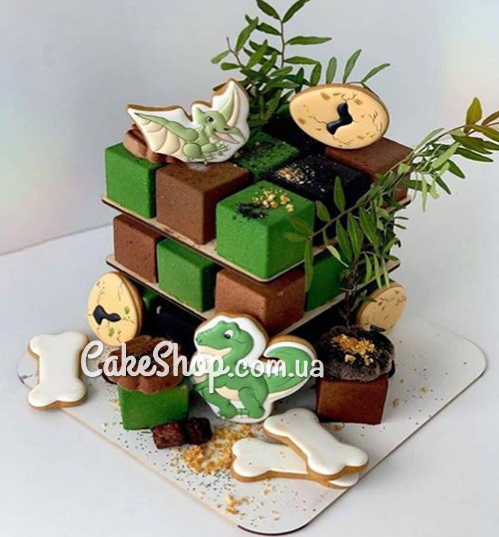 ⋗ Подставка под торт Кубик-рубик (фанера), 20х20х20 см купить в Украине ➛ CakeShop.com.ua, фото