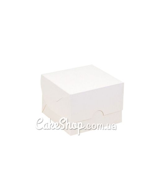 ⋗ Коробка-контейнер для десертів Біла, 13х13х8 см купити в Україні ➛ CakeShop.com.ua, фото