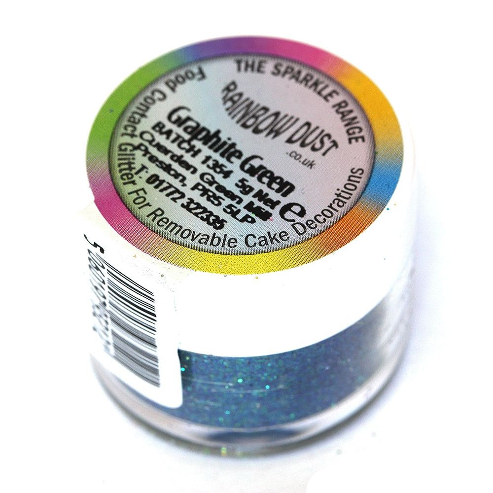 ⋗ Блискітки Rainbow Graphite Green купити в Україні ➛ CakeShop.com.ua, фото