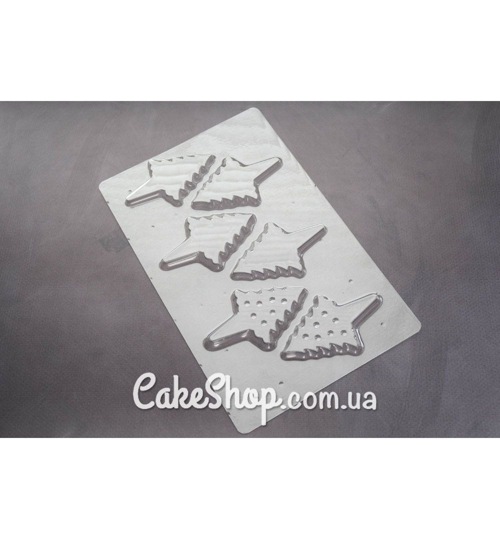 ⋗ Пластиковая форма для шоколада топпер Елочка 2 купить в Украине ➛ CakeShop.com.ua, фото