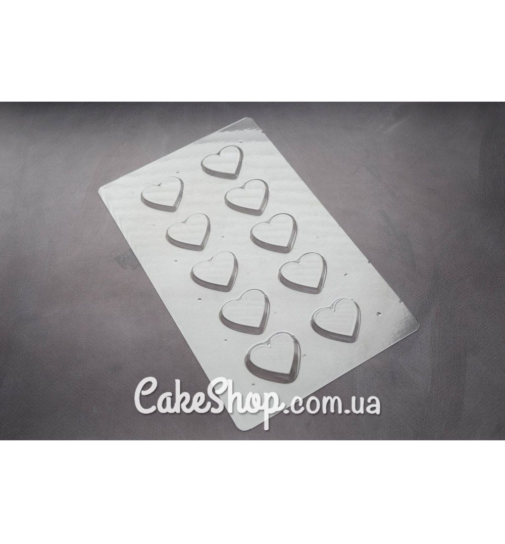 ⋗ Пластикова форма для шоколаду Серце 5 купити в Україні ➛ CakeShop.com.ua, фото