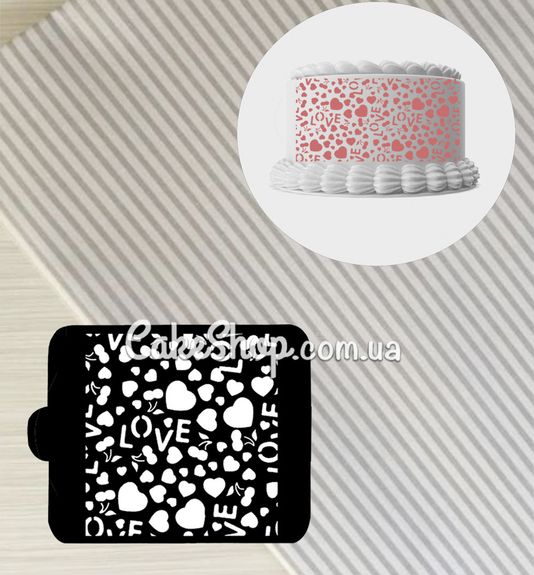 ⋗ Трафарет LOVE купити в Україні ➛ CakeShop.com.ua, фото