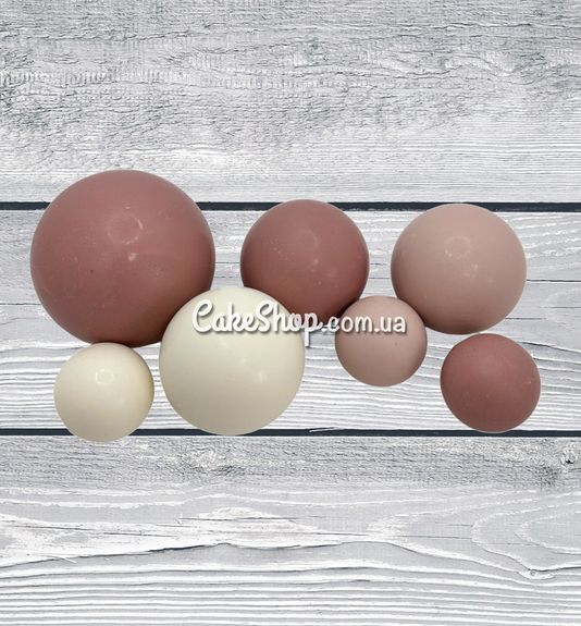 ⋗ Сфера шоколадная SD бежевая-пудра-белая купить в Украине ➛ CakeShop.com.ua, фото