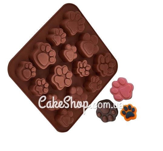 ⋗ Силіконова форма Лапки 2 купити в Україні ➛ CakeShop.com.ua, фото