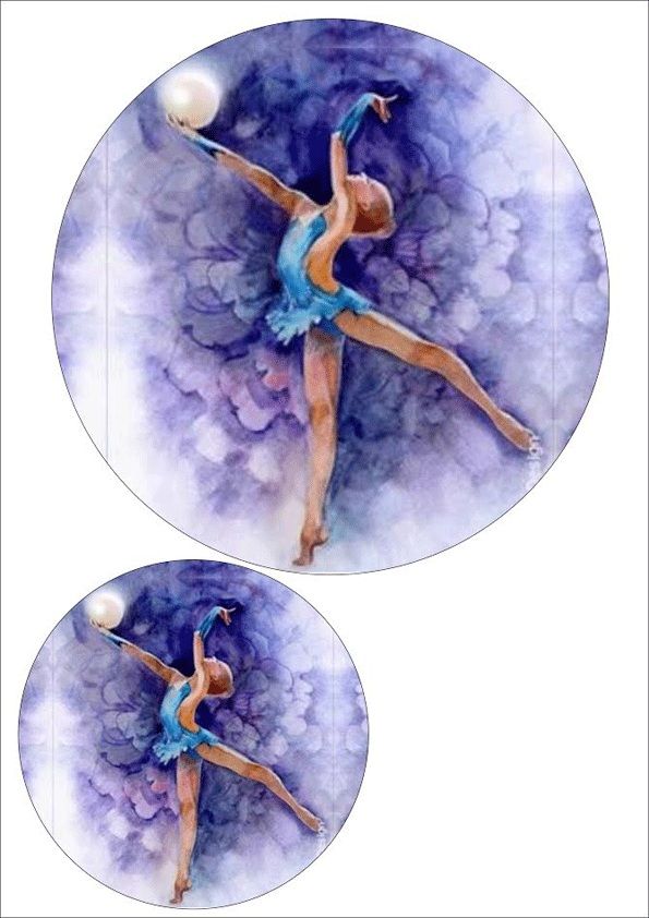 ⋗ Вафельна картинка Балерина 2 купити в Україні ➛ CakeShop.com.ua, фото