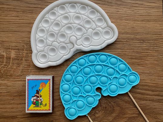 ⋗ Силиконовый молд поп-ит Радуга 2 купить в Украине ➛ CakeShop.com.ua, фото