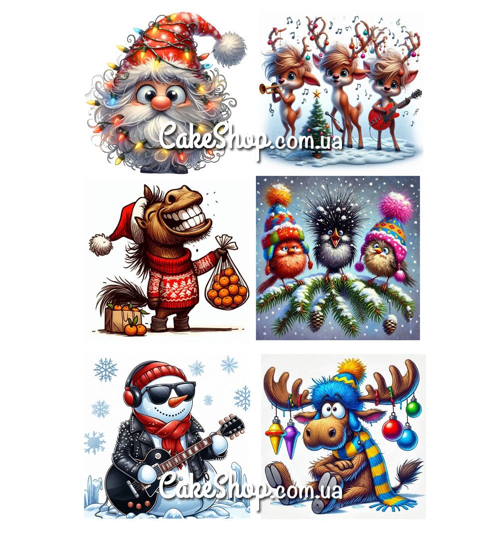 ⋗ Вафельная картинка З Новим роком 2026-2 купить в Украине ➛ CakeShop.com.ua, фото