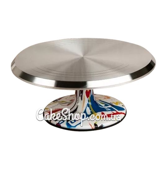 ⋗ Подставка для торта металлическая Цветная, 30х12 см купить в Украине ➛ CakeShop.com.ua, фото