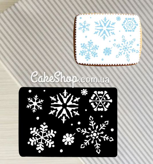 ⋗ Трафарет  Снежинки 2 купить в Украине ➛ CakeShop.com.ua, фото