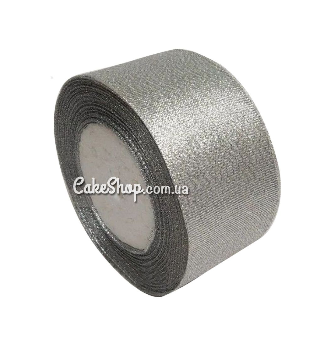 ⋗ Стрічка парча Срібло 50 мм купити в Україні ➛ CakeShop.com.ua, фото