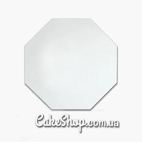 ⋗ Подложка для торта из ДВП восьмиугольная Белая 25 см купить в Украине ➛ CakeShop.com.ua, фото