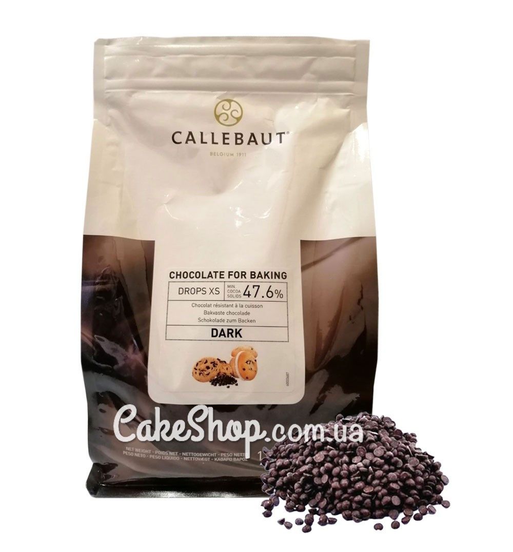 ⋗ Шоколад бельгійський Callebaut термостабільний в дропсах Dark XS, 100 г купити в Україні ➛ CakeShop.com.ua, фото