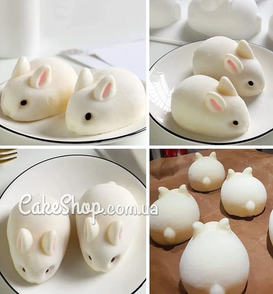 ⋗ Силиконовая форма для евродесертов Кролики, 5 см купить в Украине ➛ CakeShop.com.ua, фото