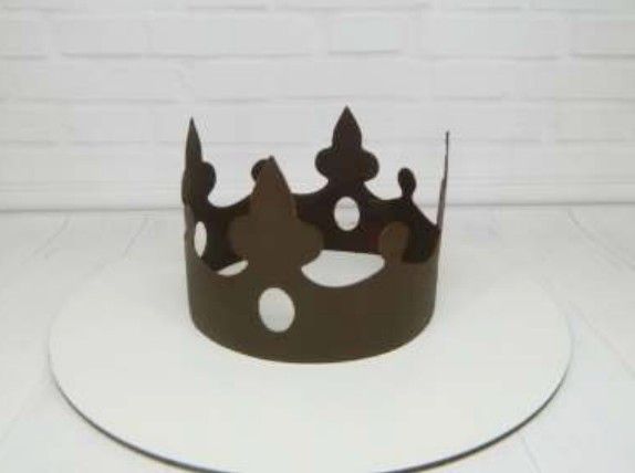 ⋗ Трафарет борт для шоколада Корона 2 купить в Украине ➛ CakeShop.com.ua, фото