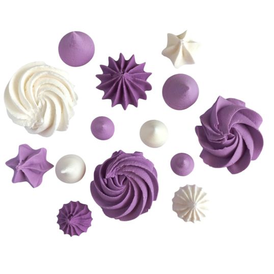 ⋗ Декор Меренга микс фиолетово-белая ТМ Ириска купить в Украине ➛ CakeShop.com.ua, фото