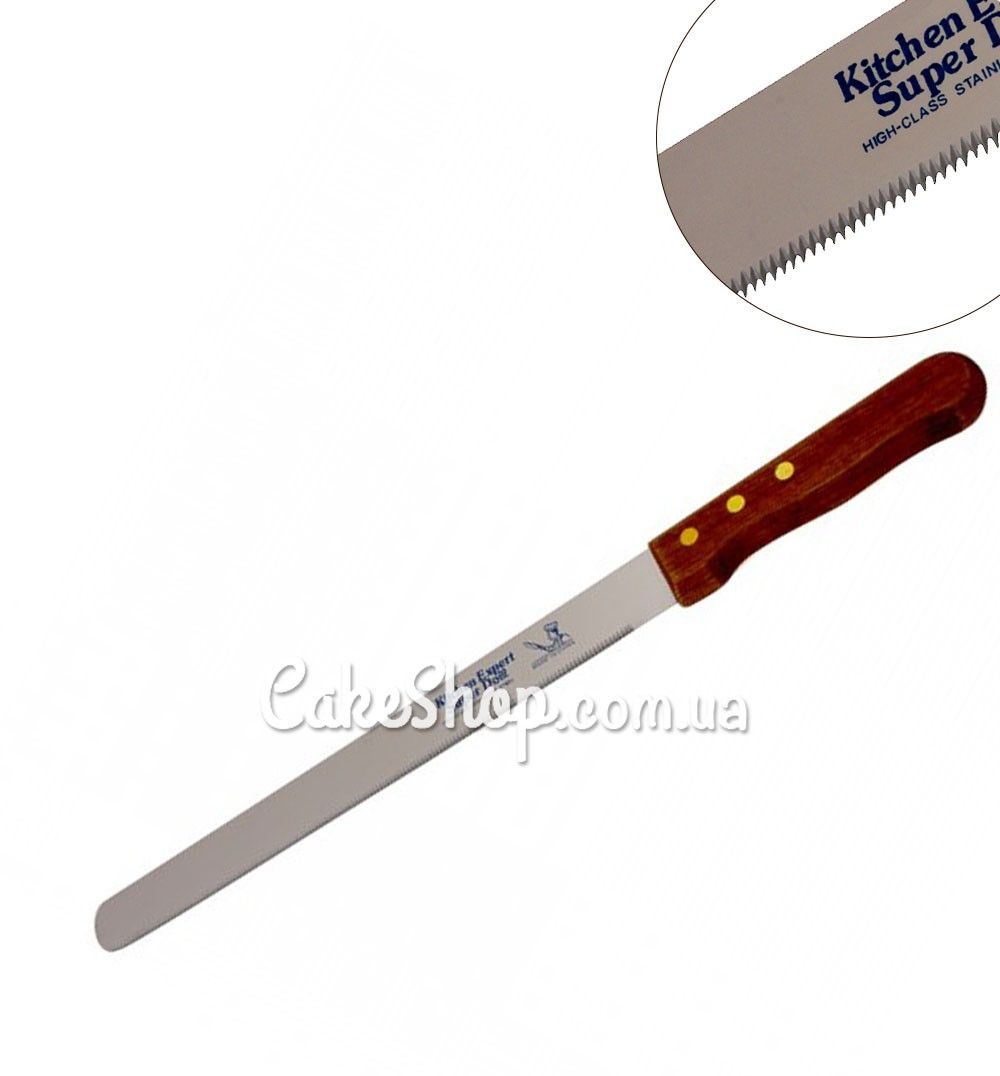 ⋗ Нож кондитерский с мелким зубчиком купить в Украине ➛ CakeShop.com.ua, фото