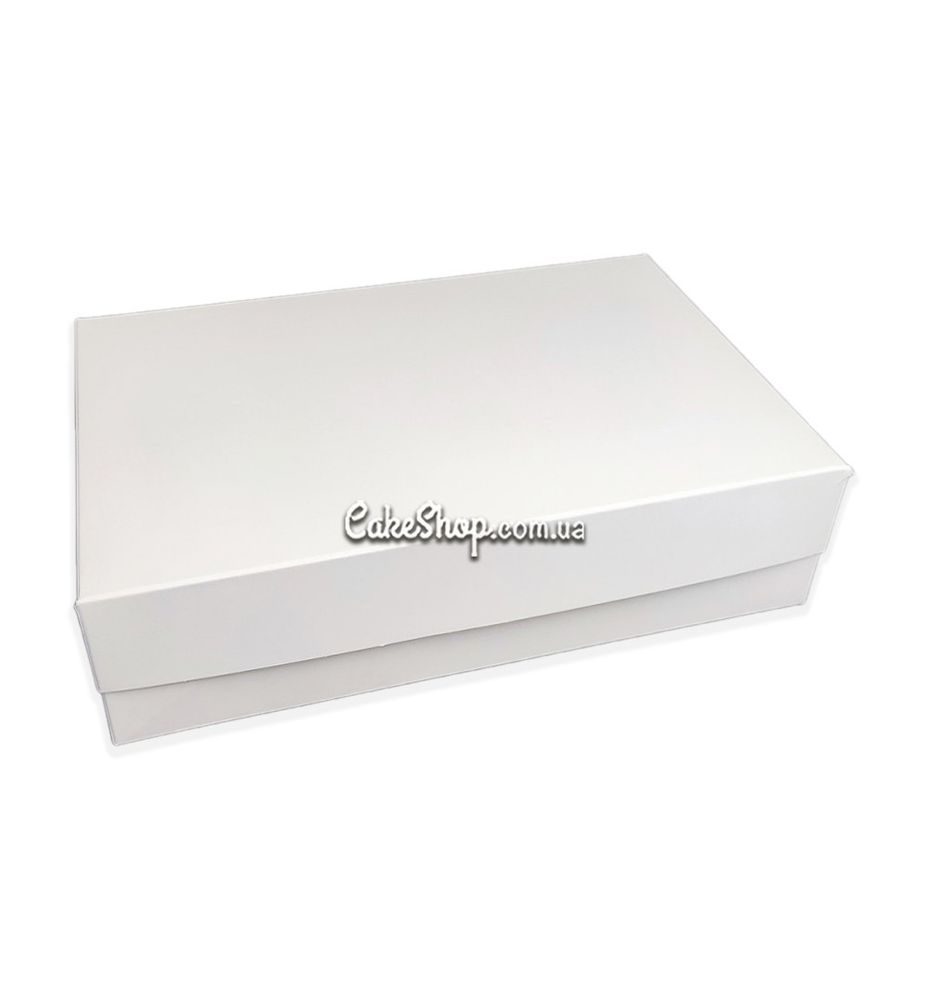 Коробка на 9 кексів з гофрокартону 25х25х9 см, Біла - фото