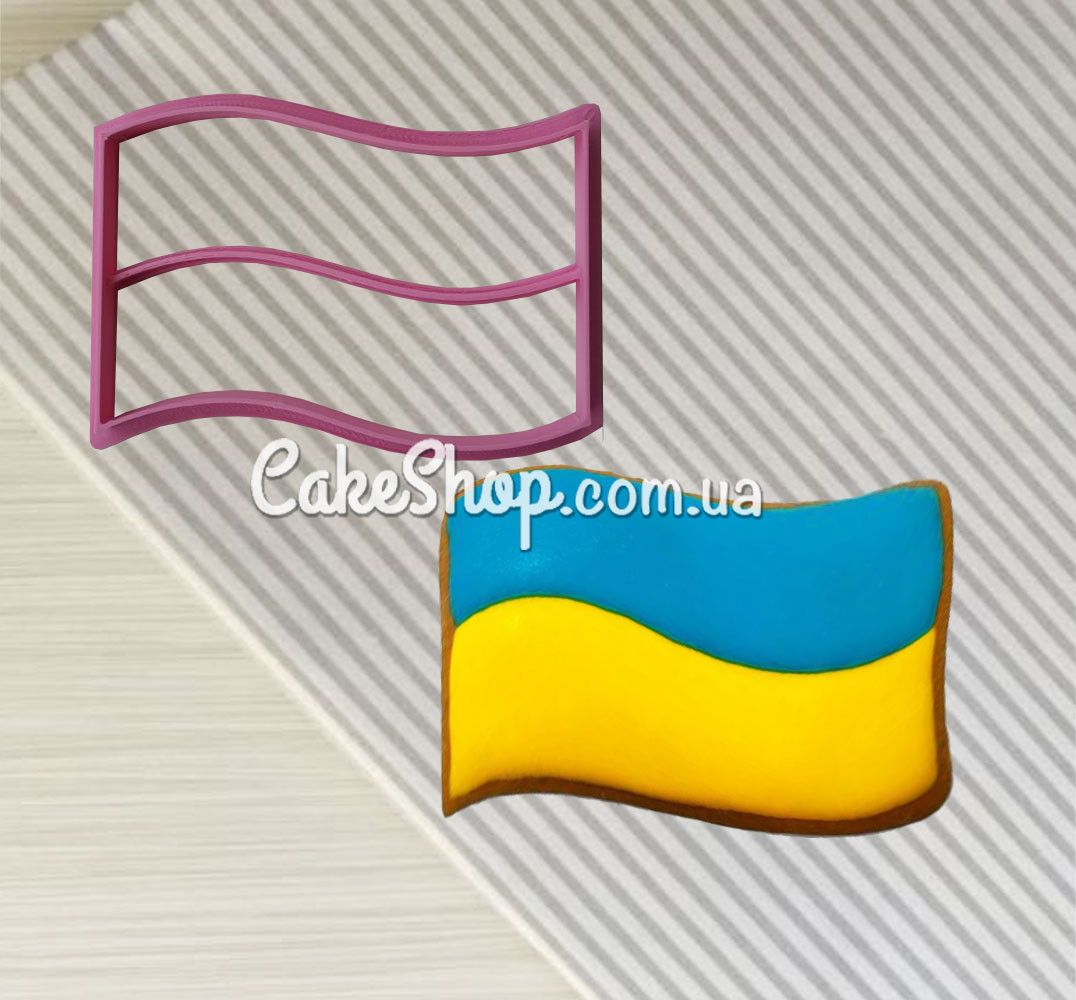 ⋗ Вырубка пластиковая для пряников Флаг купить в Украине ➛ CakeShop.com.ua, фото
