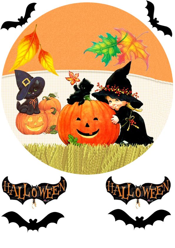 ⋗ Вафельная картинка Хеллоуин 2 купить в Украине ➛ CakeShop.com.ua, фото