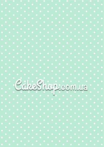 ⋗ Трансфер для меренги М'ята в горошок купити в Україні ➛ CakeShop.com.ua, фото